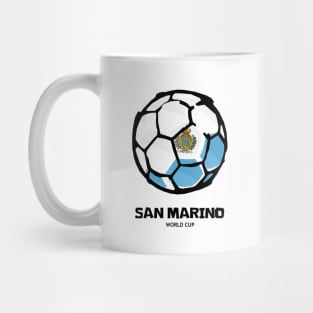 San Marino Football Country Flag Mug